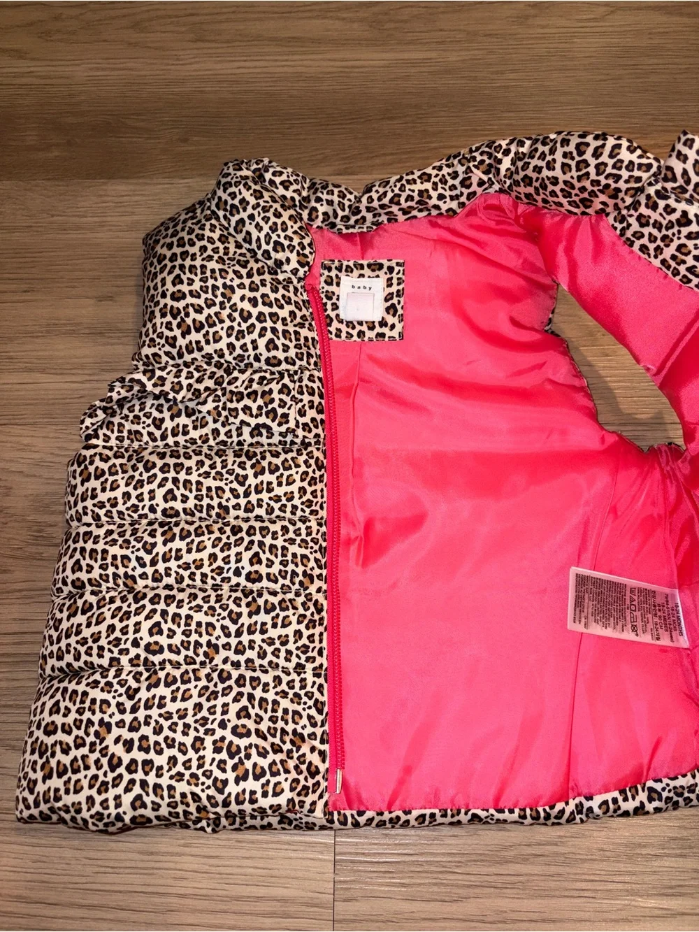 Baby Gap Leopard Print Puffer Vest (18–24M)